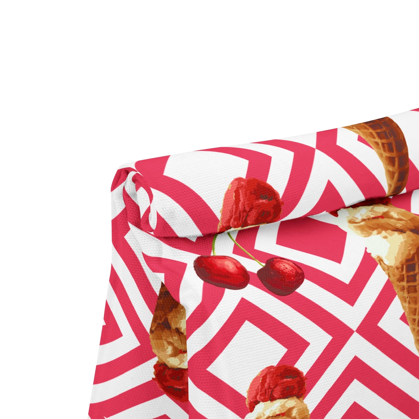 Ice Cream Pattern Polyester Lunch Bag