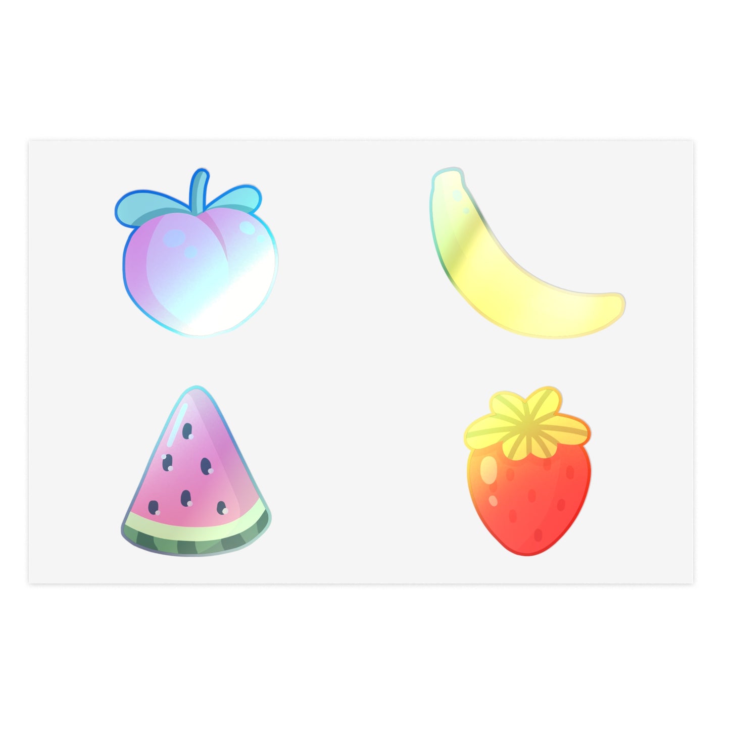 Mixed Fruit Sticker Sheet Bundle, 10pcs