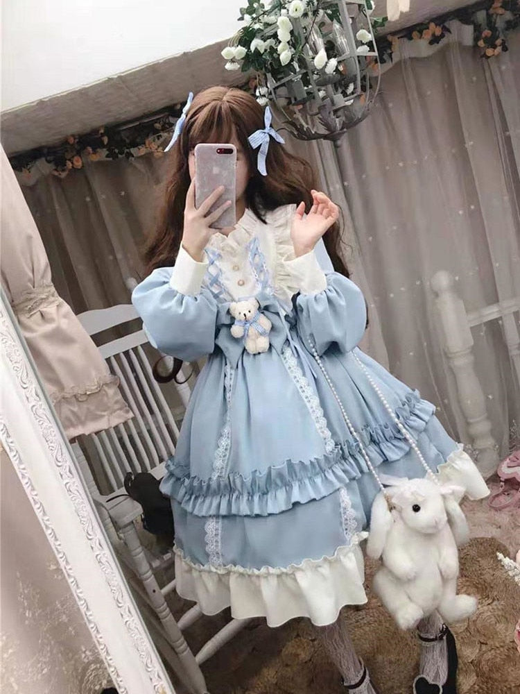 Lolita Bow Lace Dress