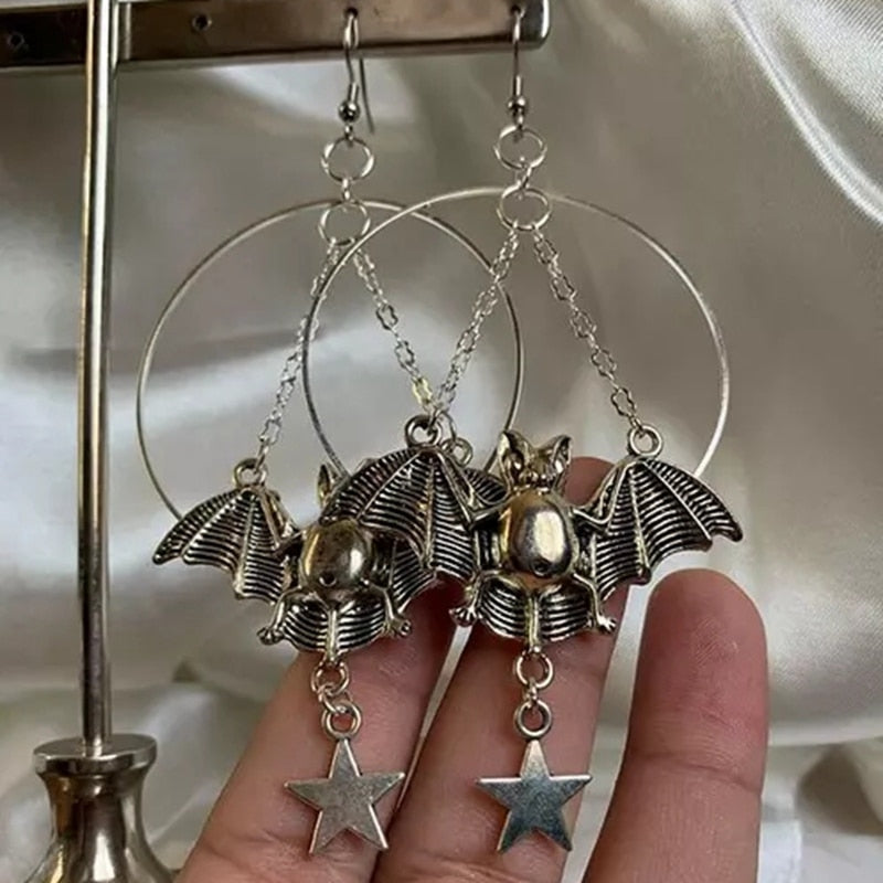 Halloween Moon, Star and Bat Dangles