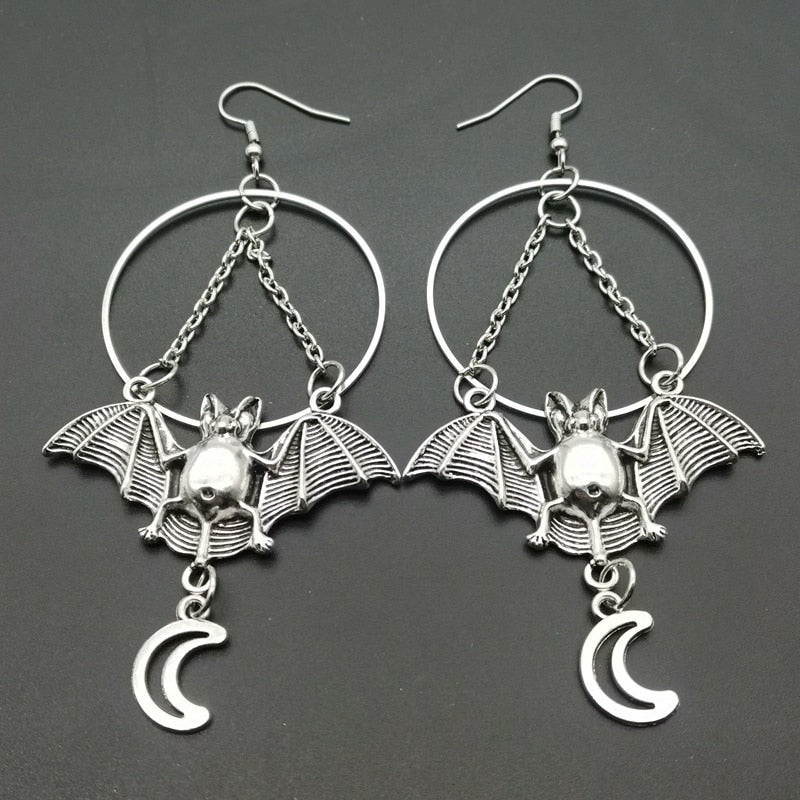 Halloween Moon, Star and Bat Dangles