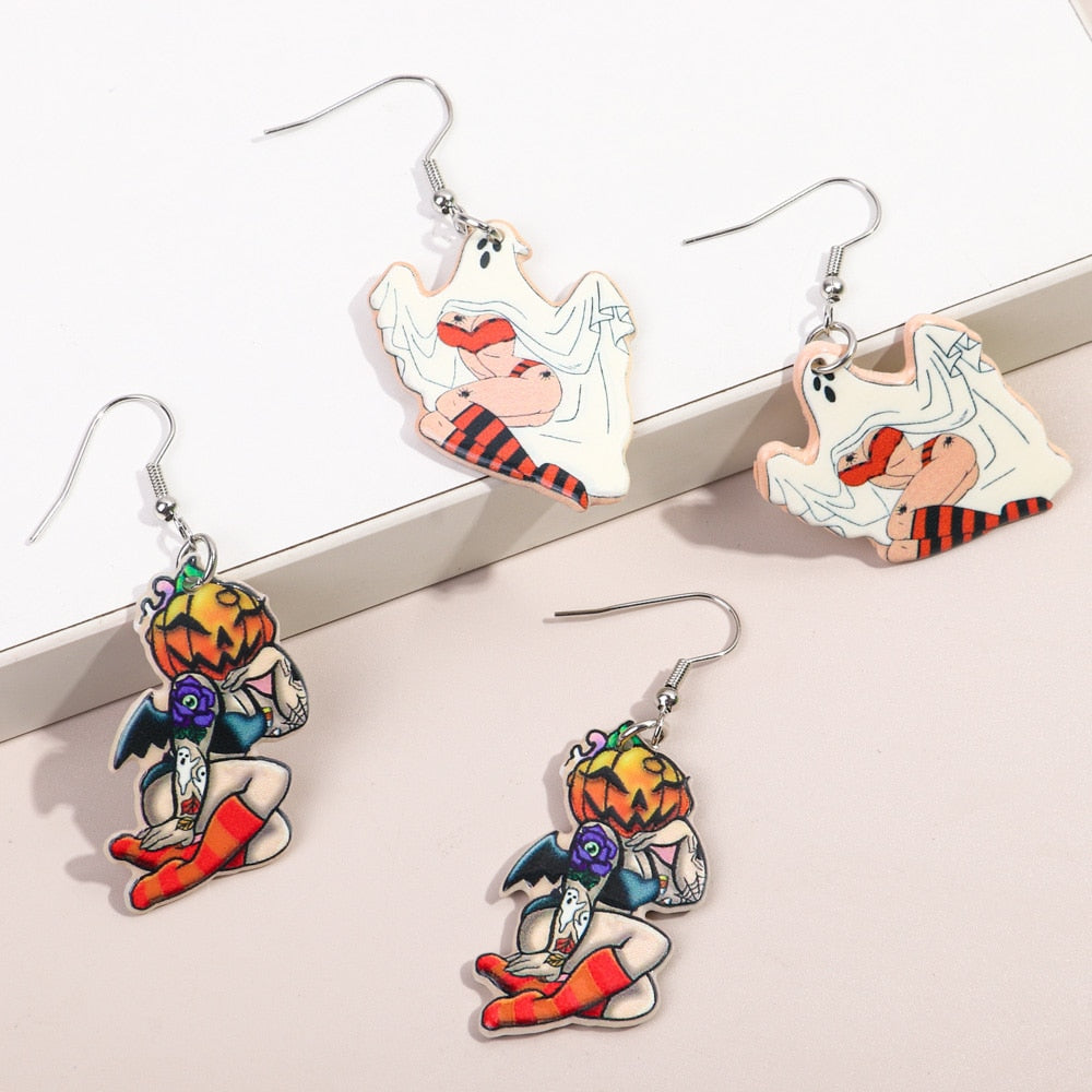 Halloween Acrylic Earrings