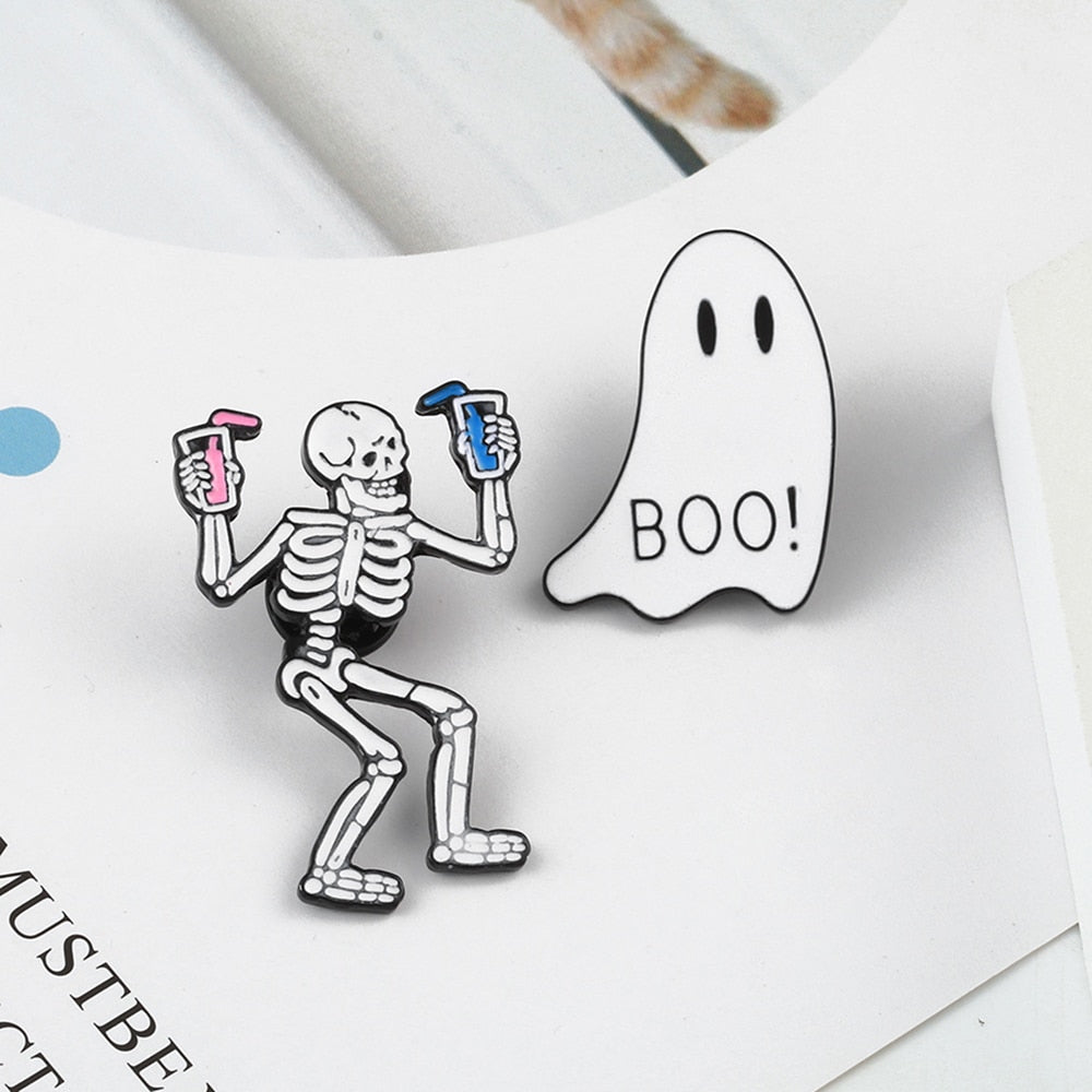 Black and White Horror Pins