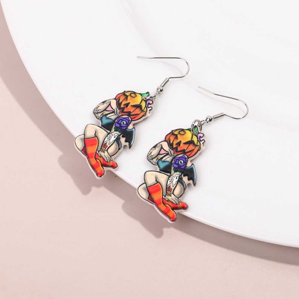 Halloween Acrylic Earrings