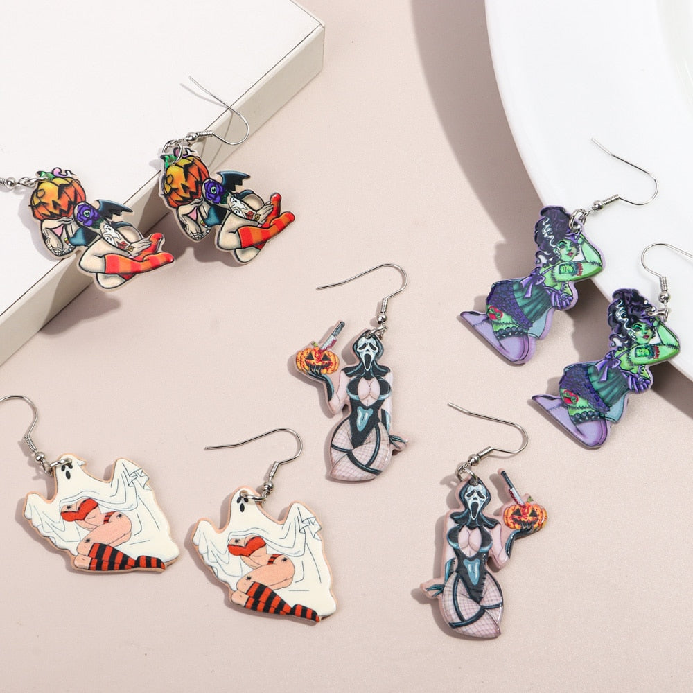Halloween Acrylic Earrings