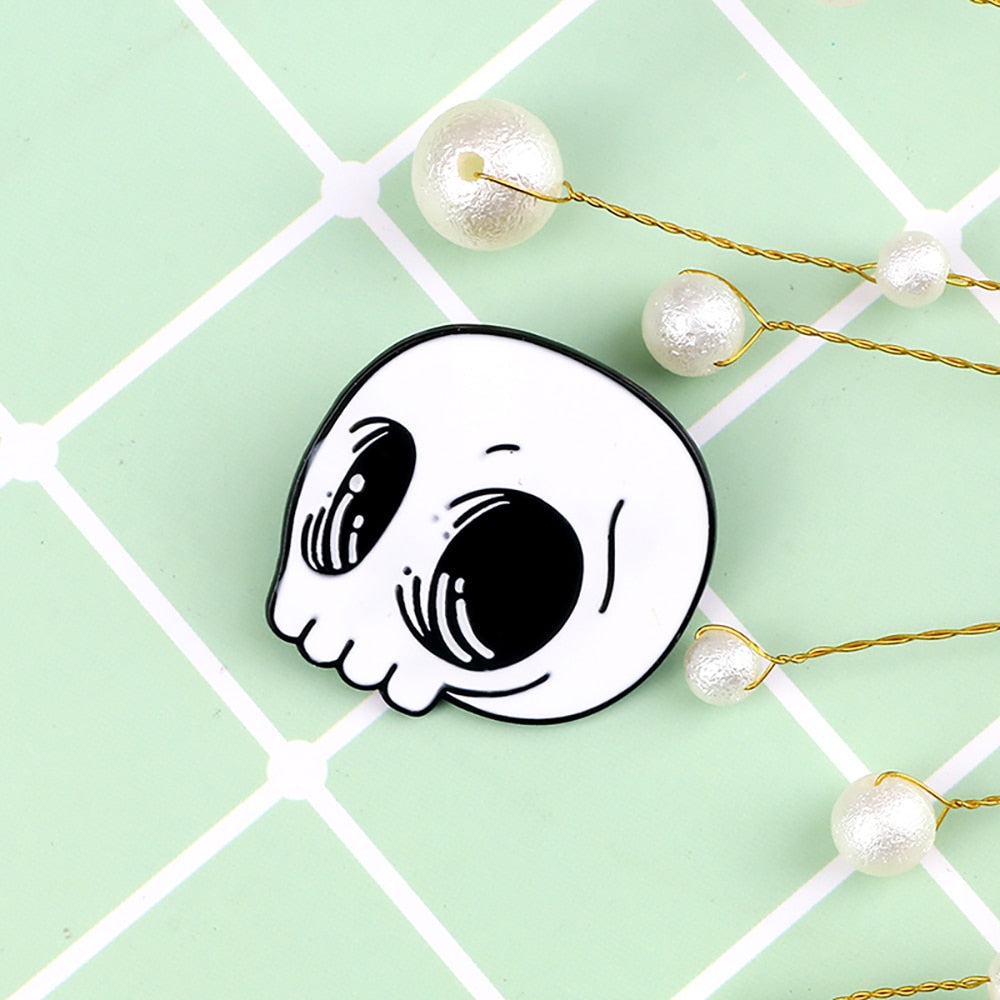 Black and White Horror Pins