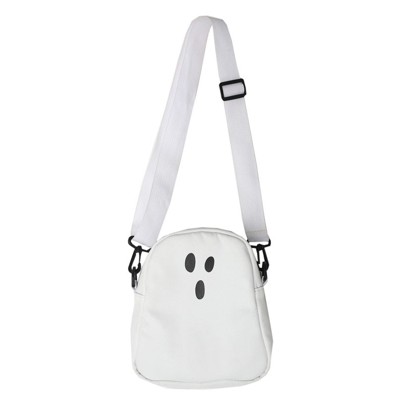 Black and White Ghost Shoulder Bag