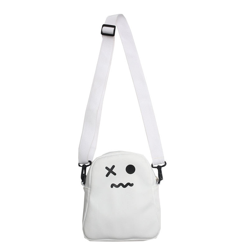 Black and White Ghost Shoulder Bag