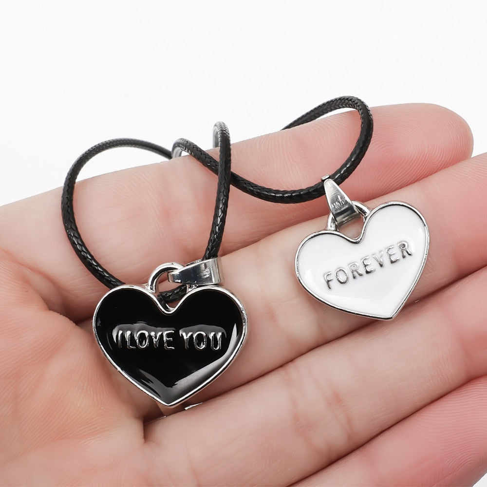 Cute Ghost/Heart Pendant Couple Necklaces