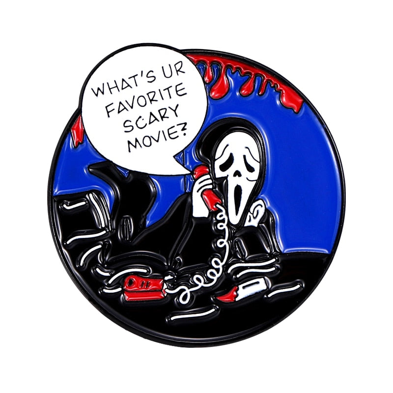 Scream Ghost Face Pin