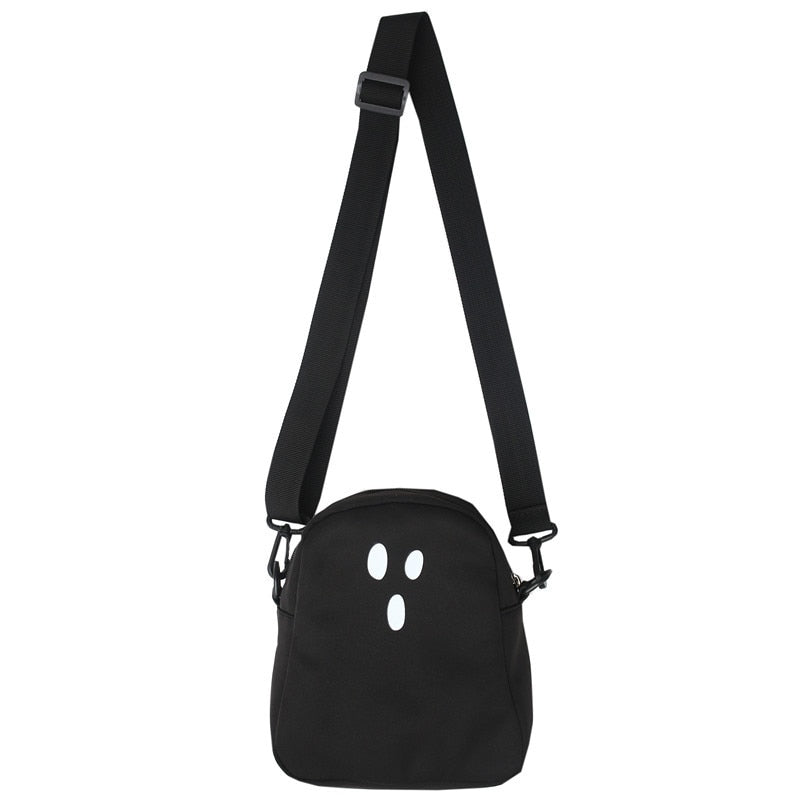 Black and White Ghost Shoulder Bag