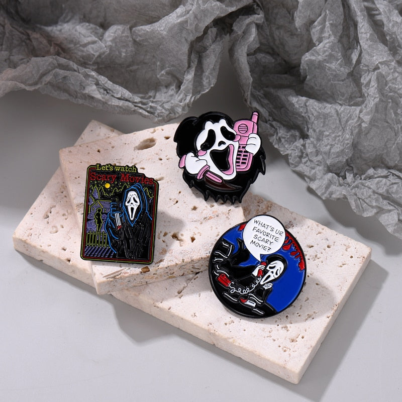 Scream Ghost Face Pin