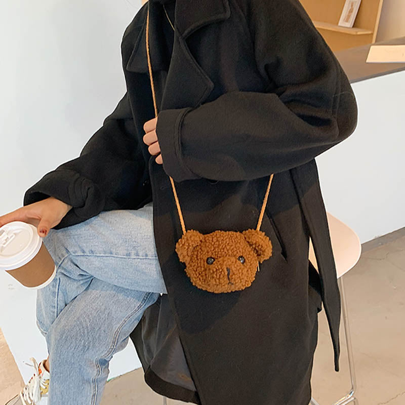Cute Mini Bear Plush Shoulder Bag