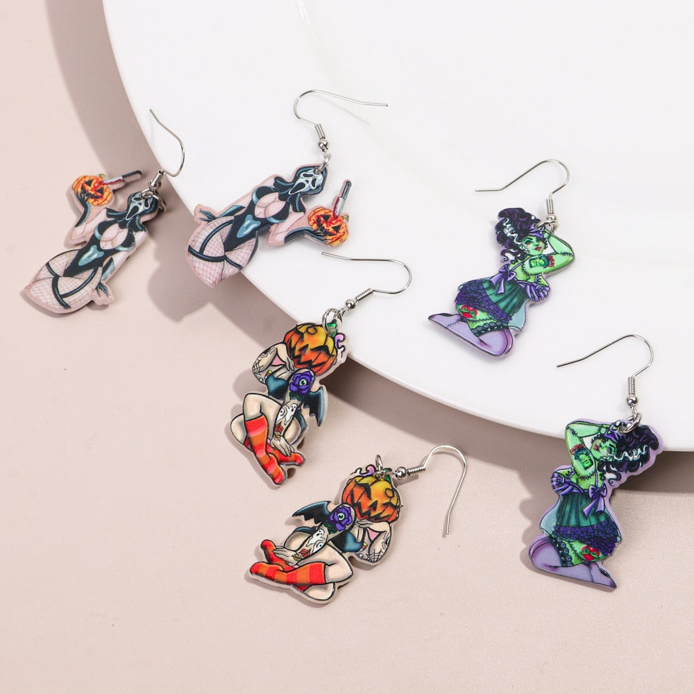 Halloween Acrylic Earrings