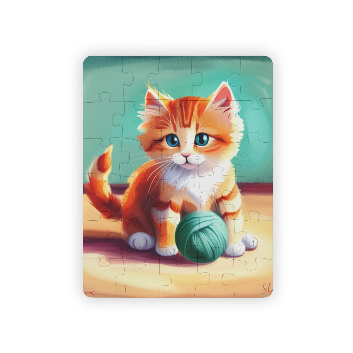 Cat with Yarn Kids' Puzzle, 30-Piece, 4 Styles