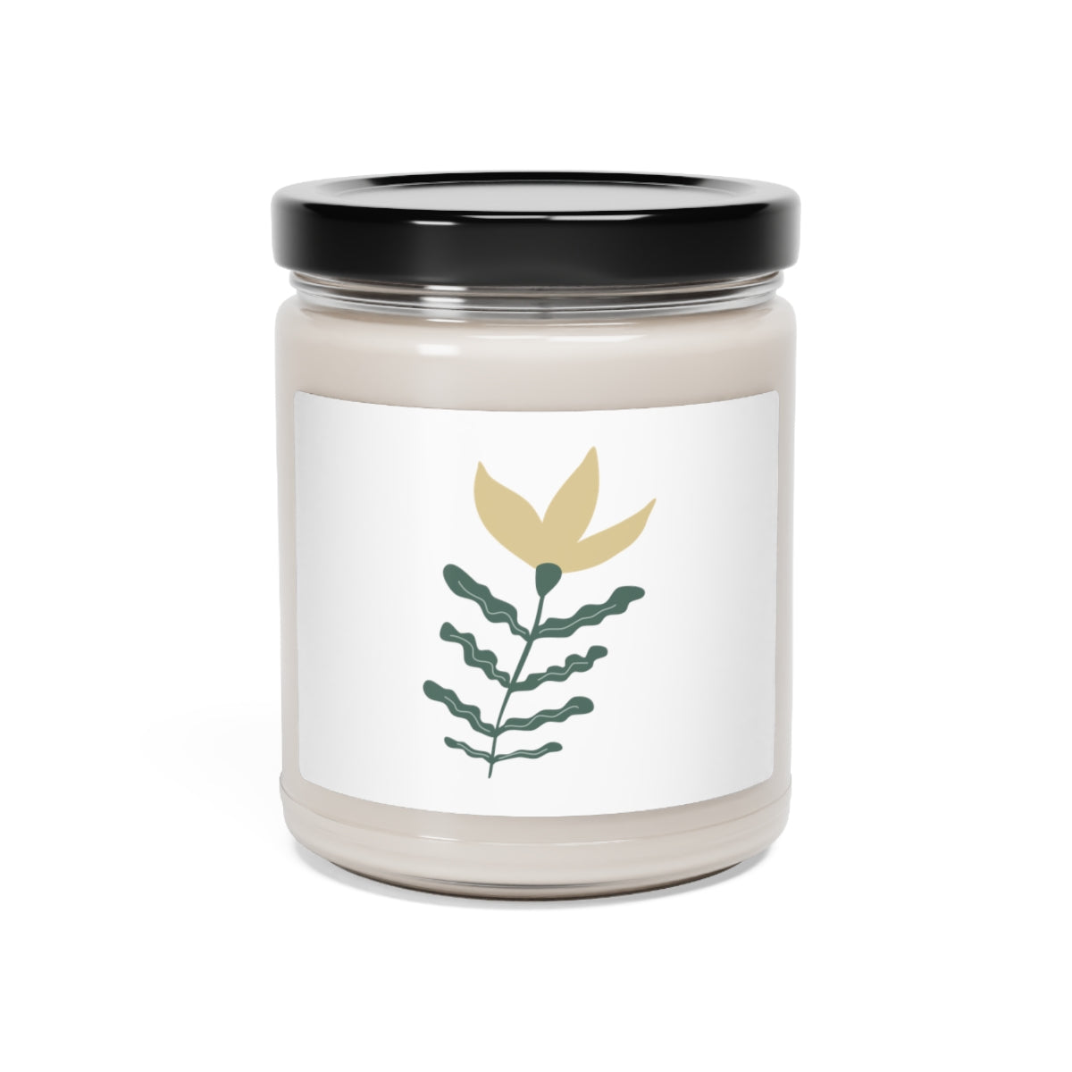 Scented Soy Candle, 9oz with Nature Graphic