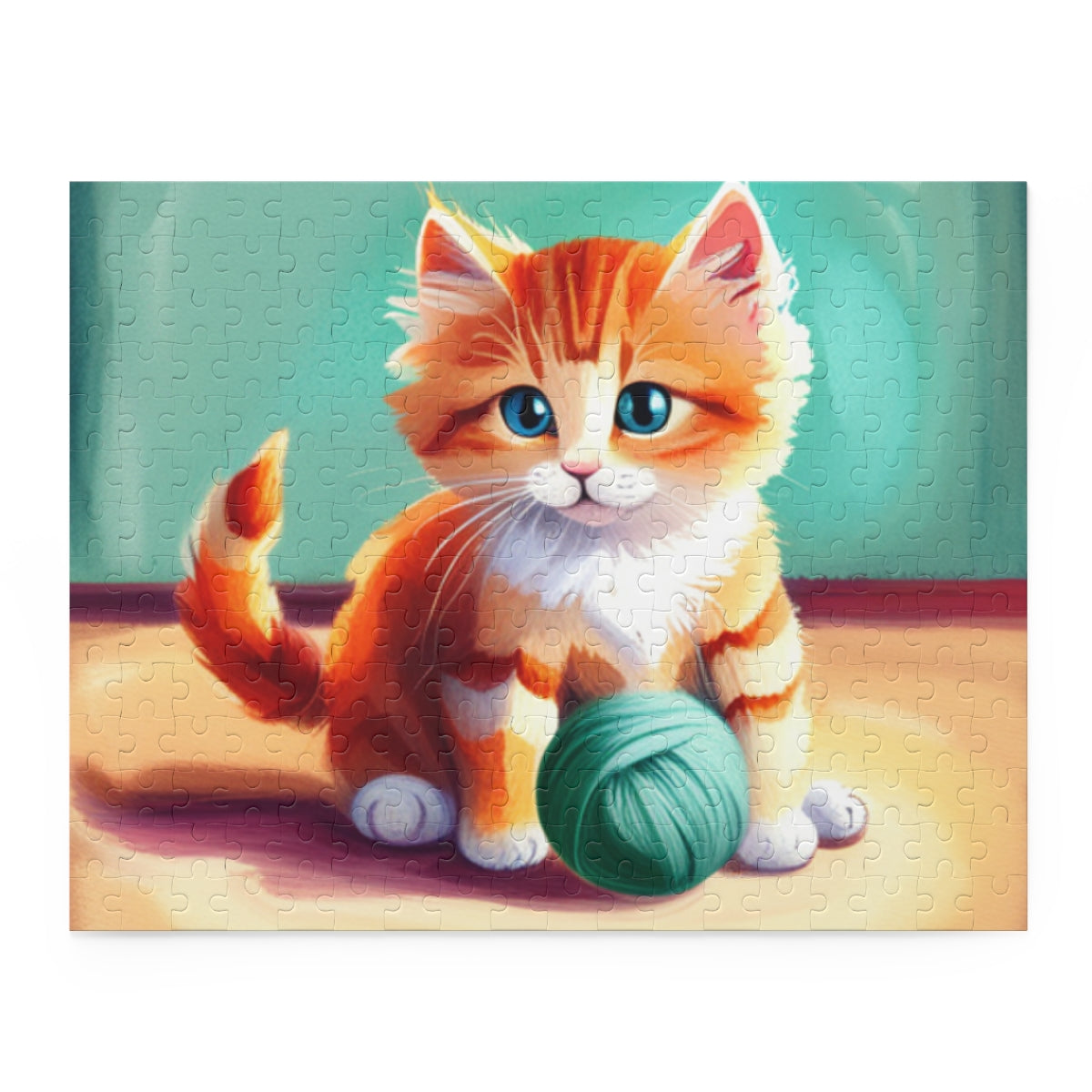 Cat with Yarn Puzzle (120, 252, 500-Piece)