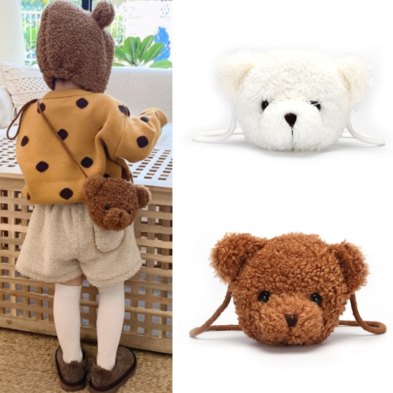 Cute Mini Bear Plush Shoulder Bag