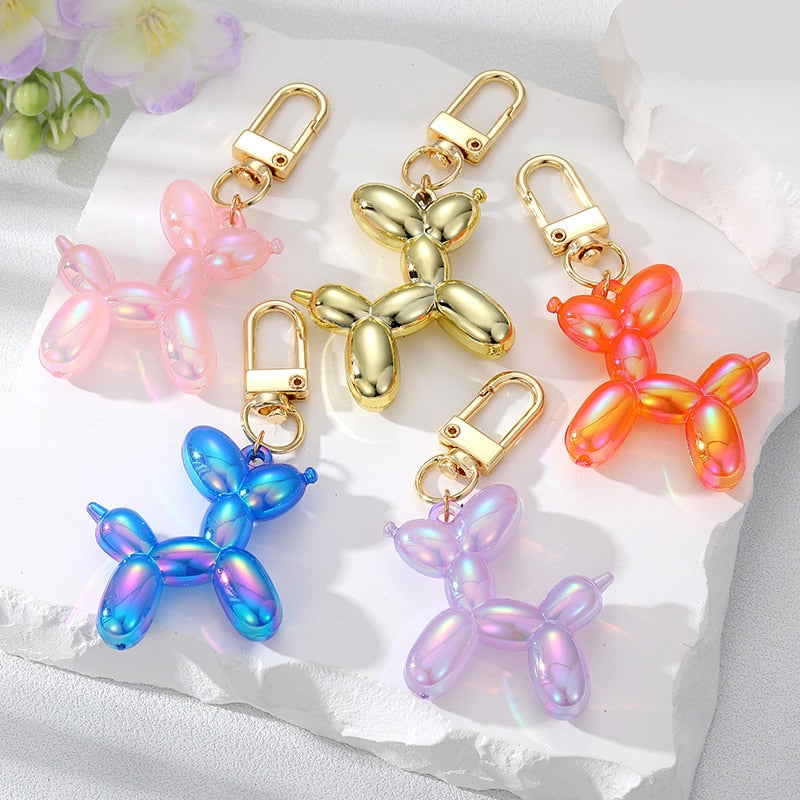Cute Balloon Dog Keychain