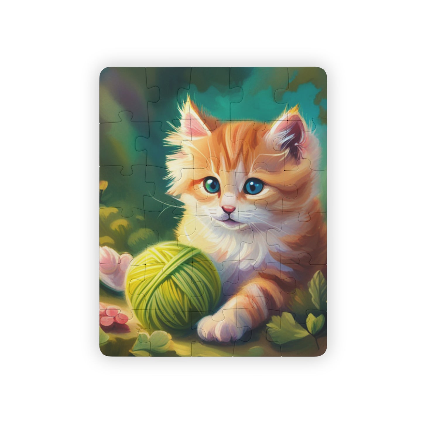 Cat with Yarn Kids' Puzzle, 30-Piece, 4 Styles