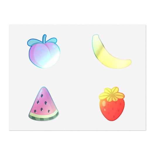 Mixed Fruit Sticker Sheet Bundle, 10pcs