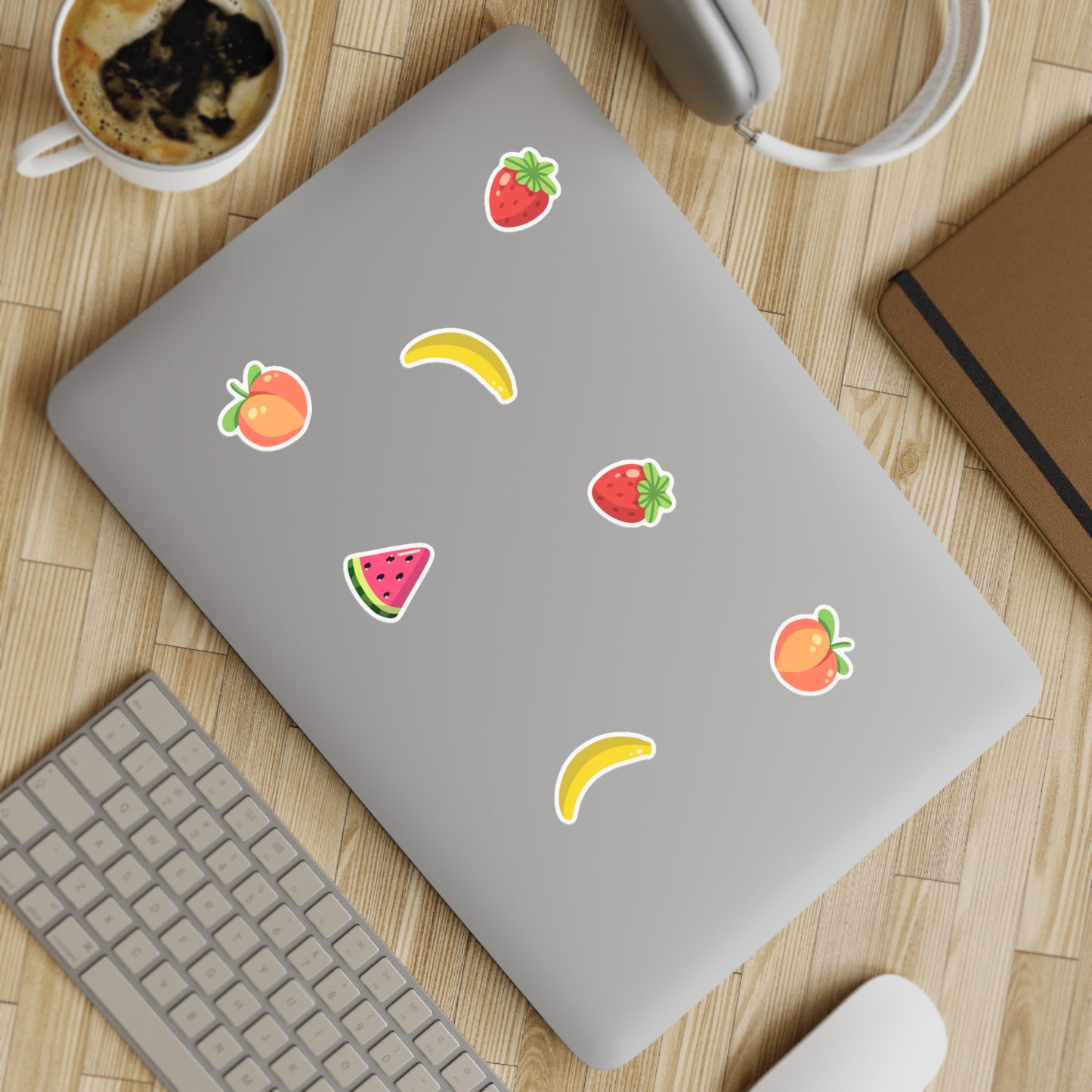 Mixed Fruit Sticker Sheet Bundle, 10pcs