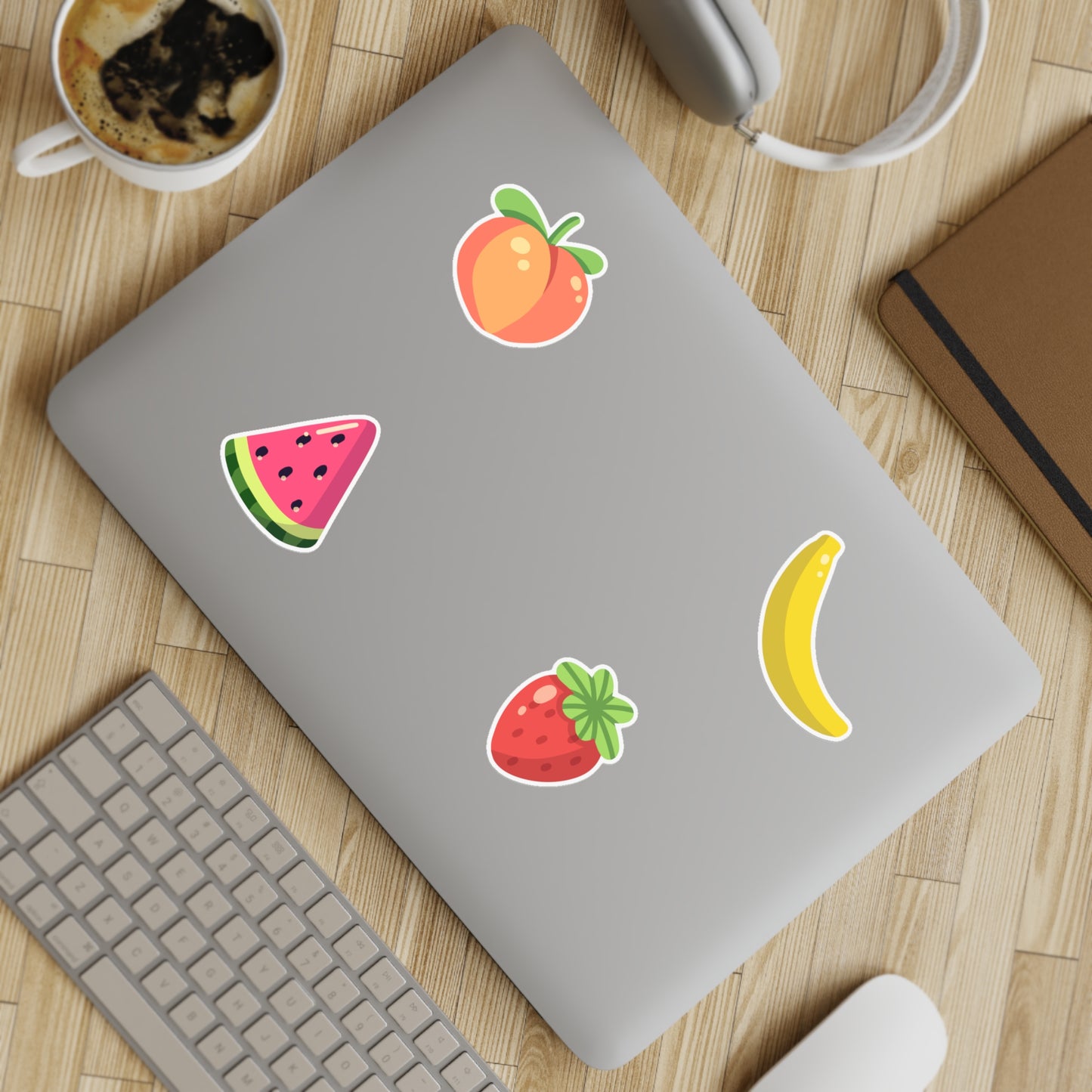 Mixed Fruit Sticker Sheet Bundle, 10pcs