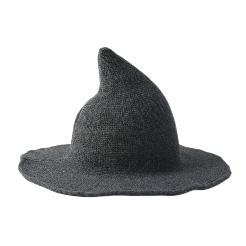Wool Knit Witch Hat