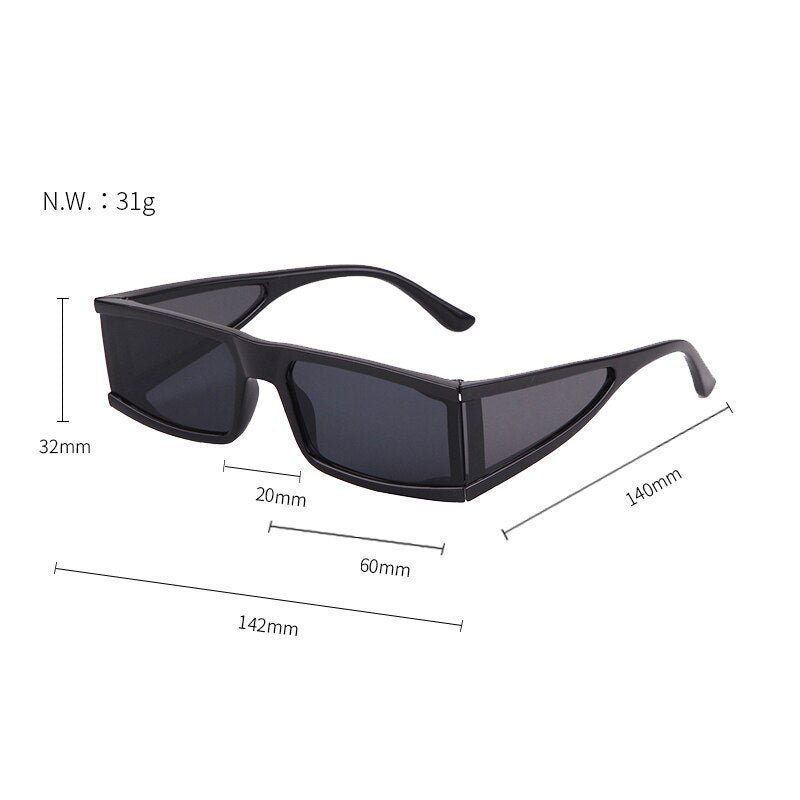 Narrow Rectangle Sunglasses