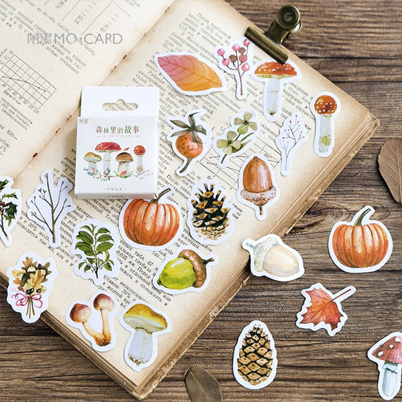 Forest Stationery Stickers 45 PC/Pack