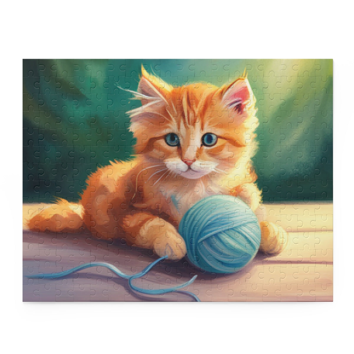 Cat with Yarn Puzzle (120, 252, 500-Piece)